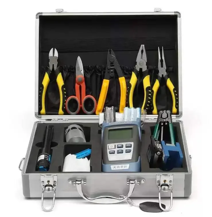 APT OEM fiber optic tool kit box handheld tool kit box power meter cleaver vfl