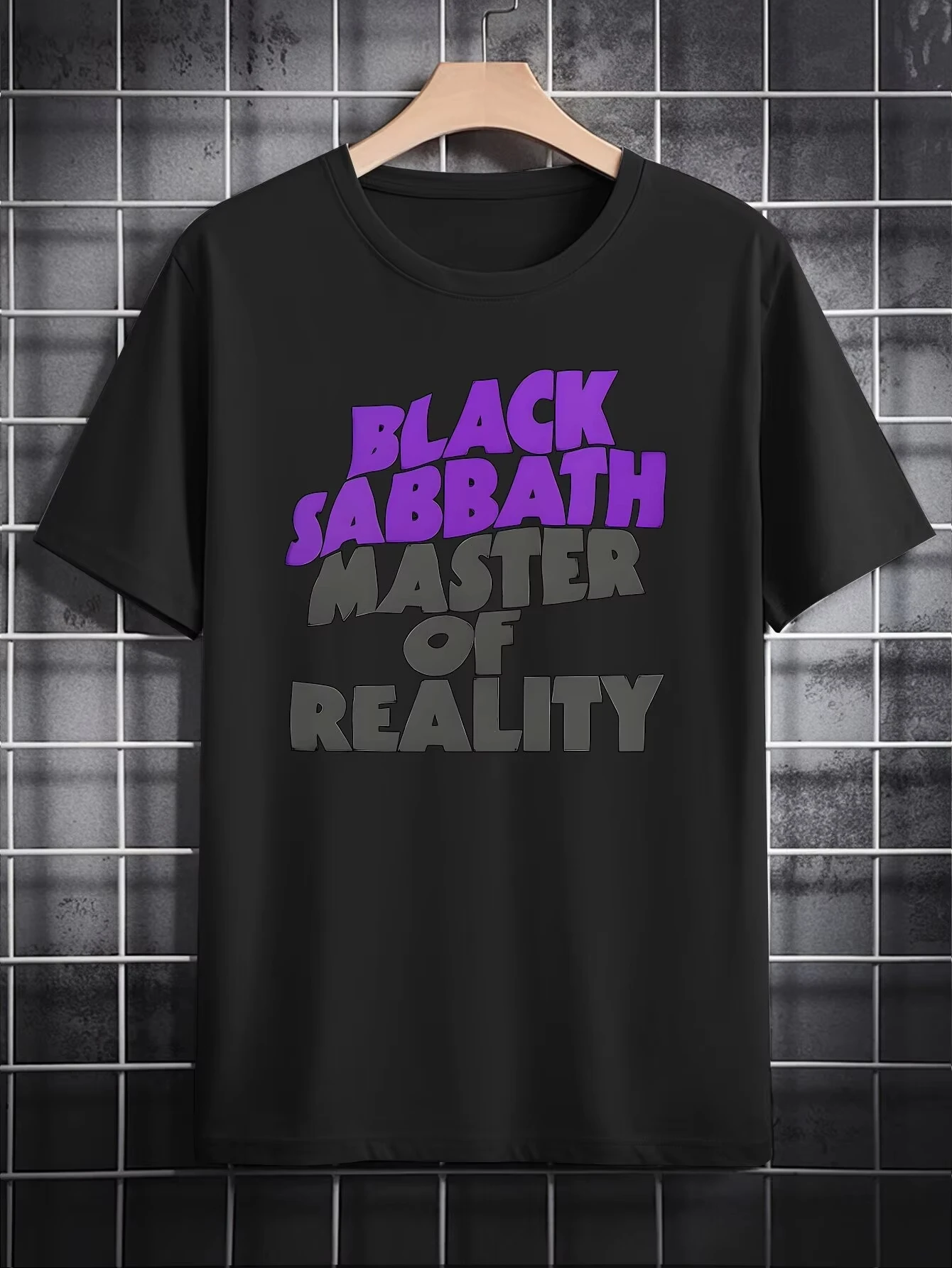 

Black Sabbath Master of Reality Men's Graphic T-Shirt Casual Short Sleeve Men Clothing Oversized T Shirt
