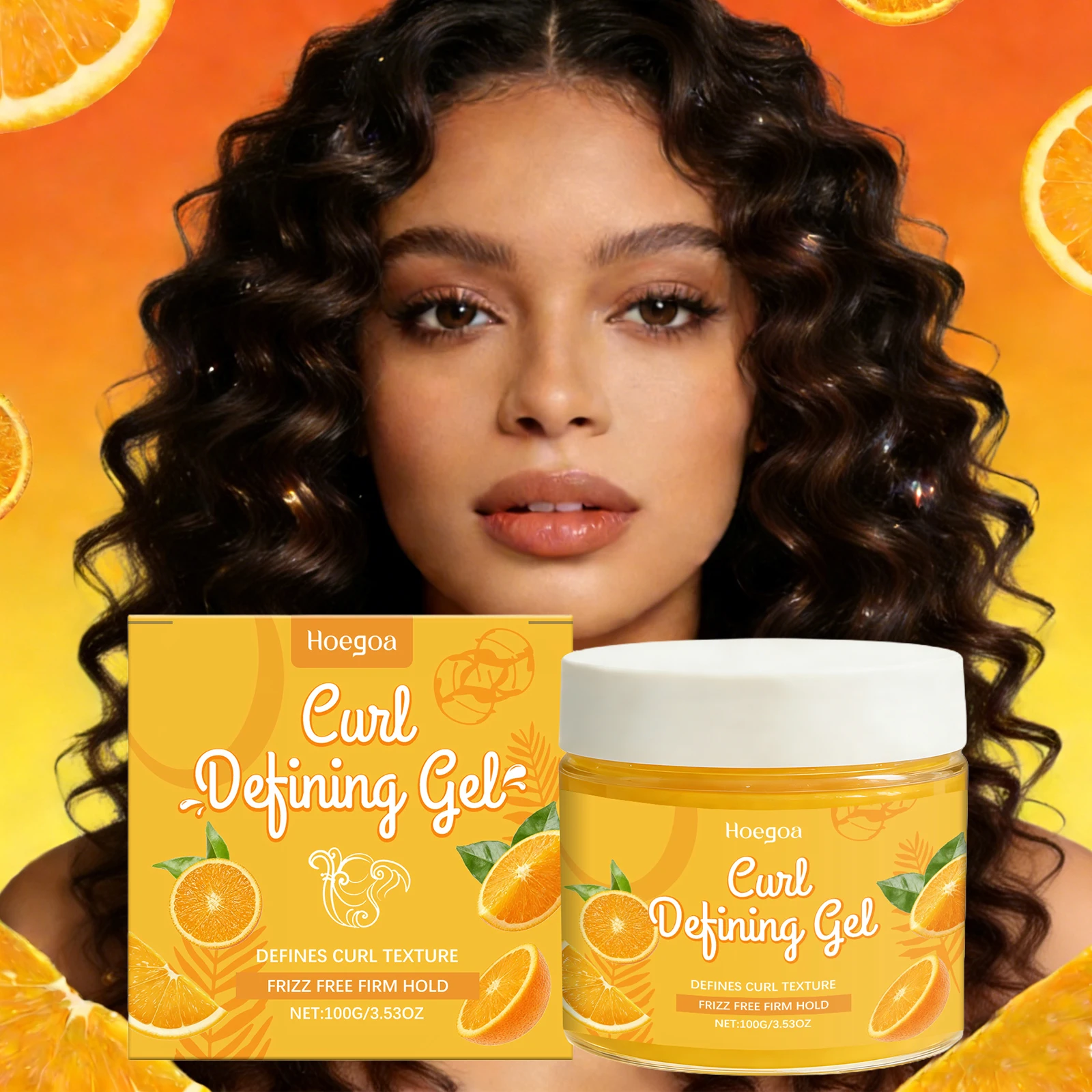 Curl Defining Gel Enhances Curl Shine Control Frizz Long Lasting Styling Smoothing Non-stick Styling Mousse for All Hair Types