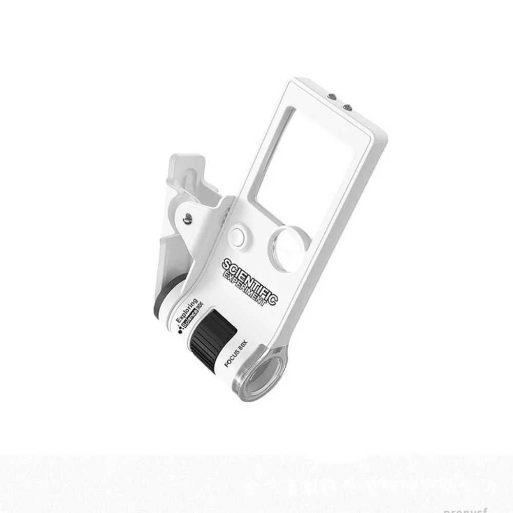

10-80x Zoom Magnifying Glass Clear Large Screen Photo and Video Recording Handheld Microscope Flashlight Durable