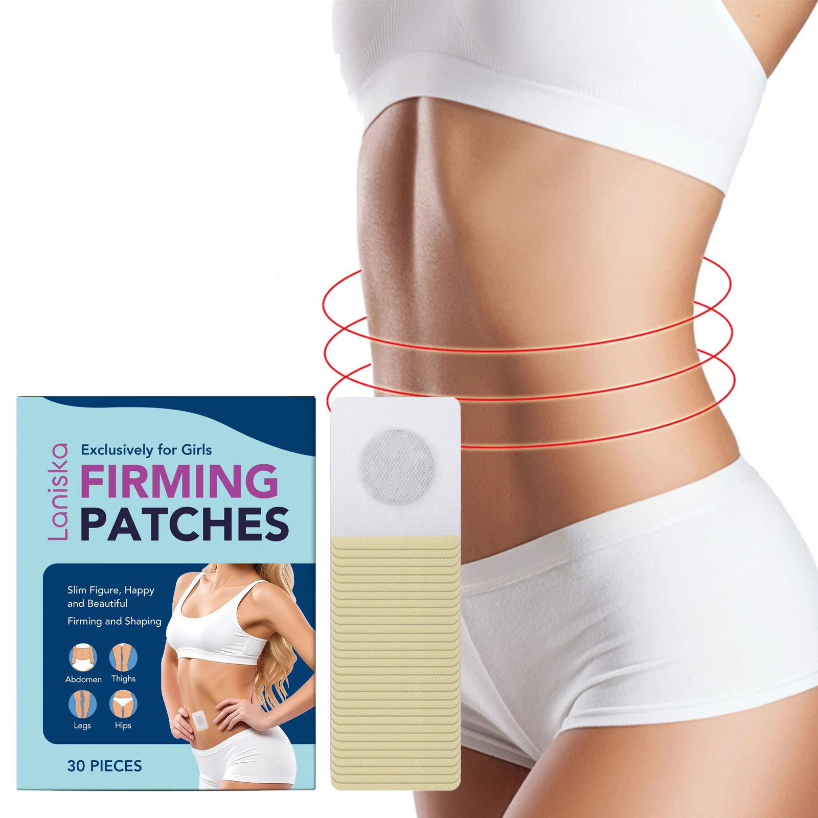 Gewichtsmanagement-Pflaster Cellulite-Entfernung Körperformung Straffung Fettverbrennung Stoffwechsel-Beschleunigung Abnehm-Nabelpflaster