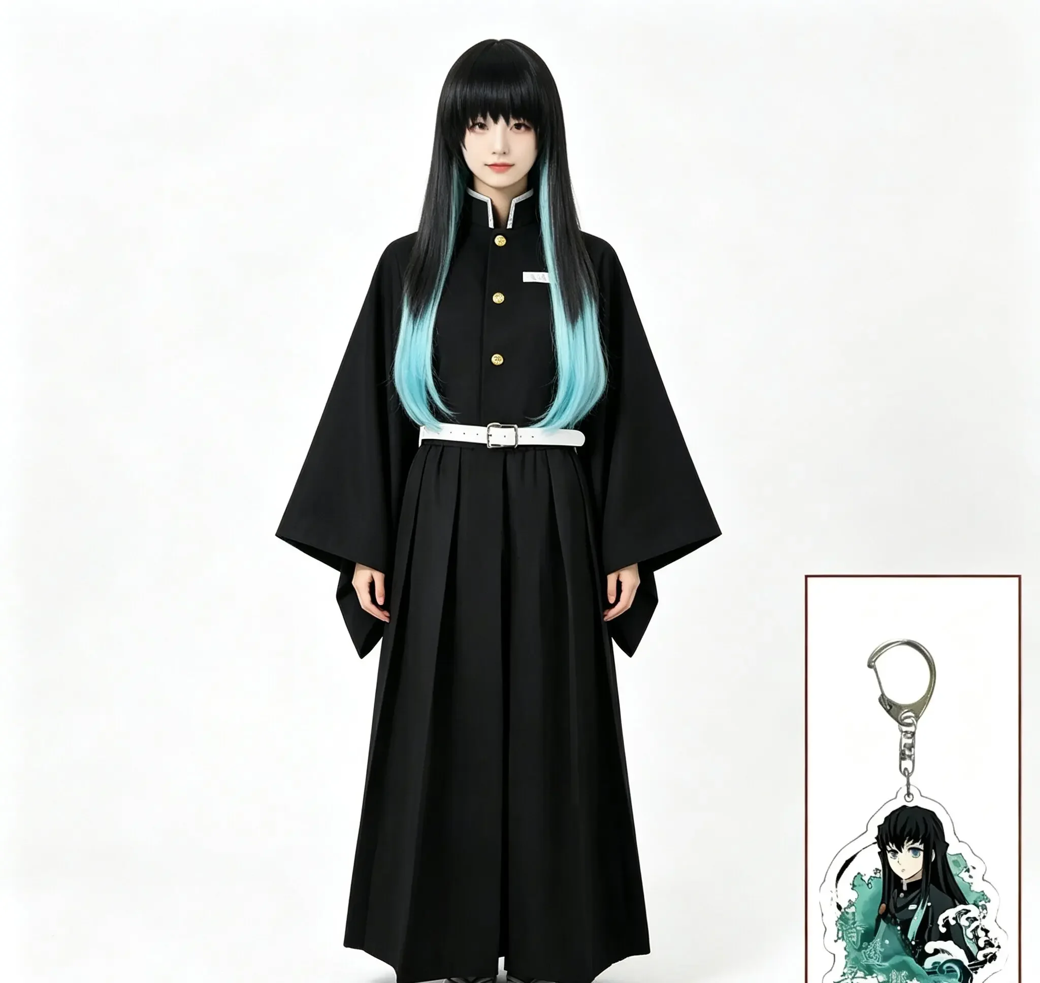 Costume de Cosplay Aime Tokitou Muichirou, uniforme Kisatsutai, perruque, Costume d'halloween pour femme, nouveau