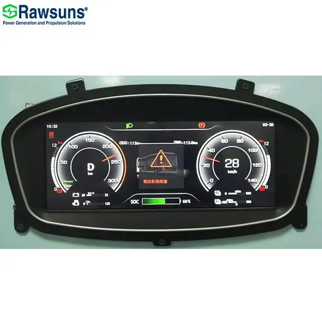 7" 7 Inch TFT LCD or LED Display Coaster Dashboard RDB206 Instrument Panel Auto Meter for Electric Car Truck Bus