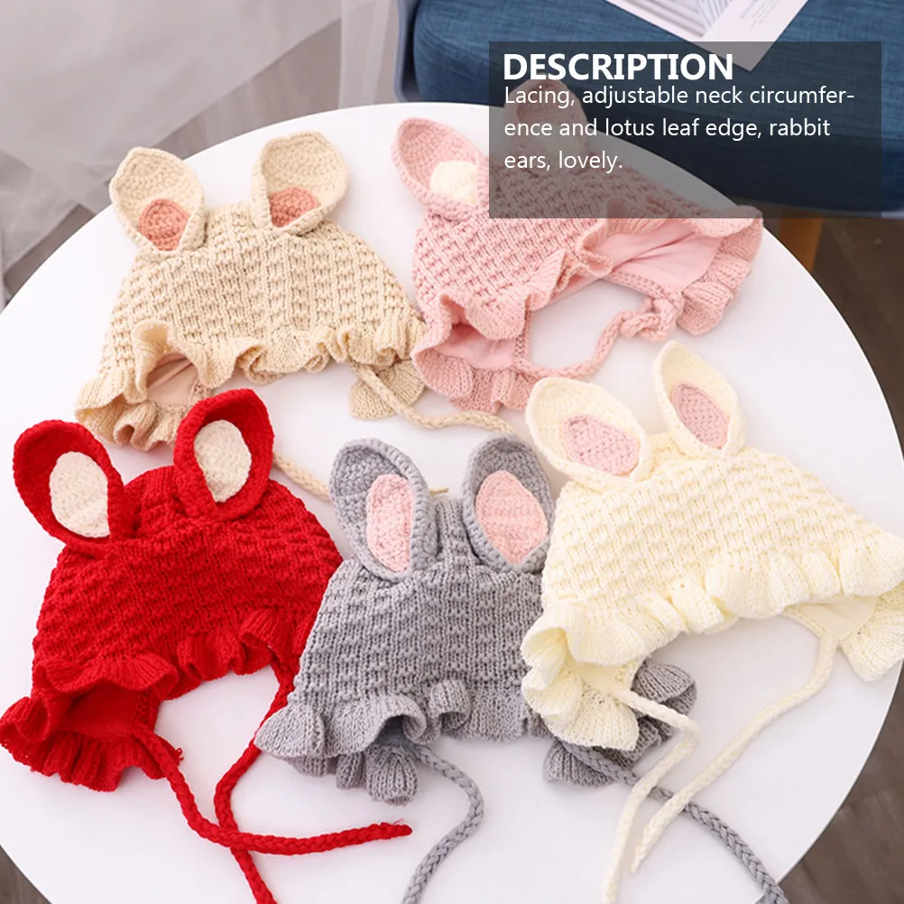 

1Pcs Baby Warm Hat Knitted Pig Shape Baby Accessories 3-36 Months Adjustable Neck Winter Autumn Knitted Hat Winter Cap