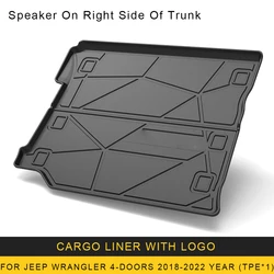 For Jeep Wrangler JL 2018-2023 Car Cargo Liner Mat TPE Anti-slip Trunk Mat Trunk Tray Carpet Interior Accessories