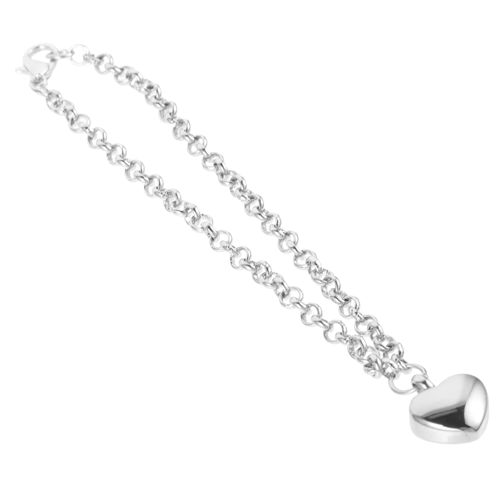 

Stainless Steel Cremation Bracelet for Ashes Heart Pendant Women Memorial Keepsake Urn Jewelry Pet Human Ashes Storage