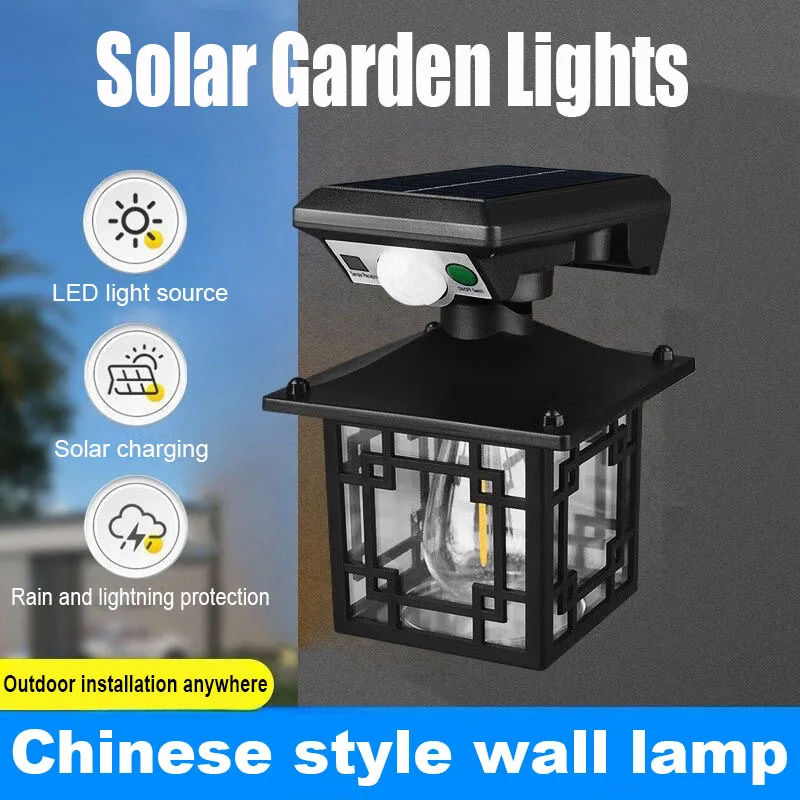 

Solar Garden Decoration Wall Light Landscape Lights split human body induction garden Lamp LED Street Tungsten Filament Lamps