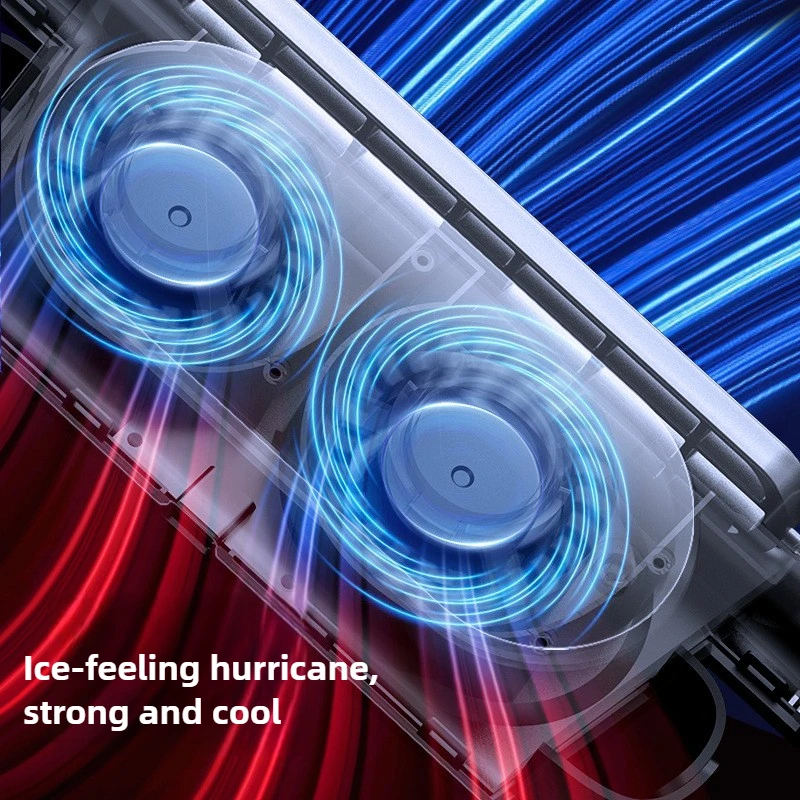 3-Speed Turbo USB Car Fan, High-Velocity Cooling with Backrest Pillow Mount for Vehicles - Portable Automotive Seat Fan