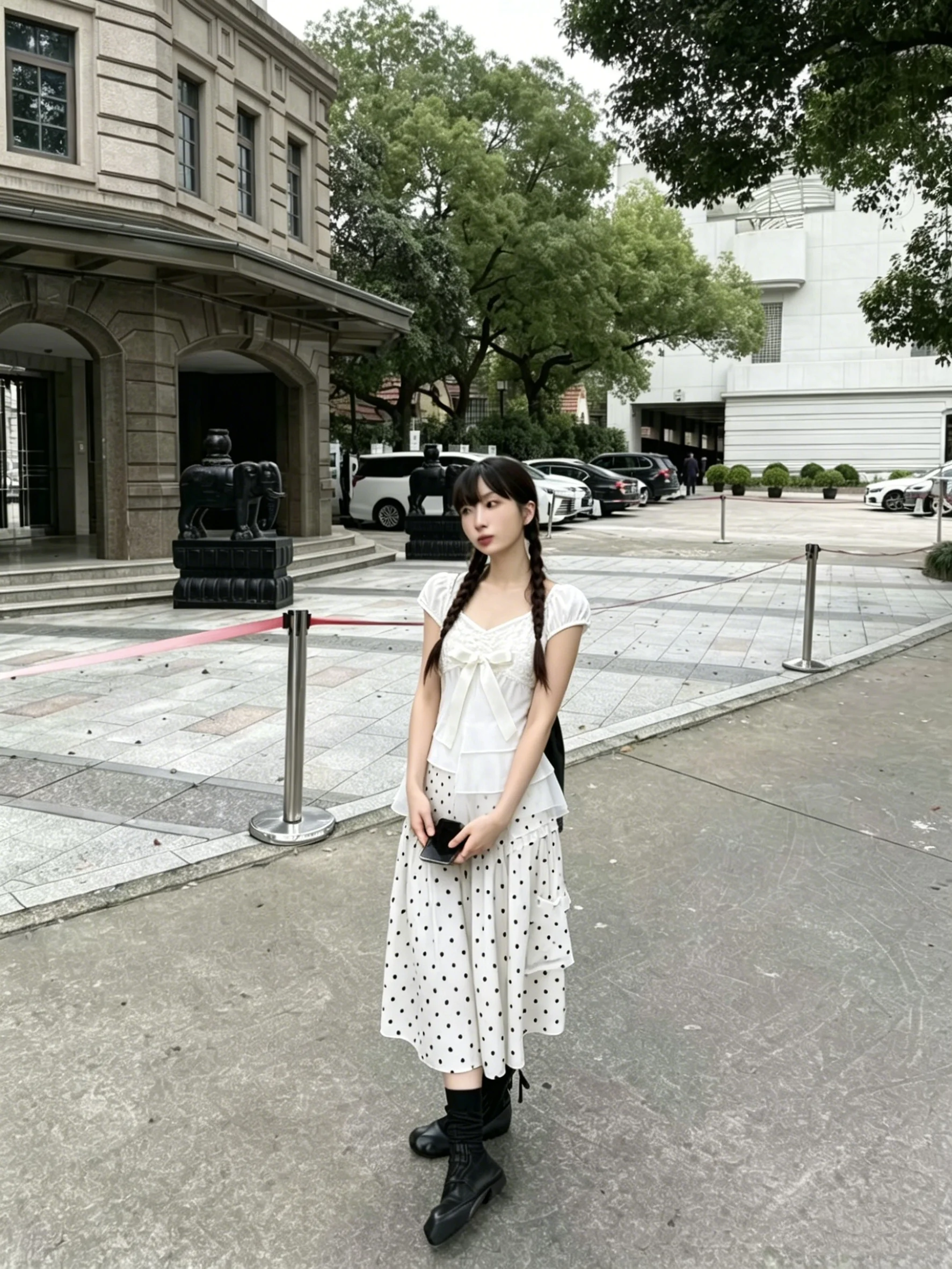 

Японская блузка Y2K в стиле кавайи, однотонная, с рюшами, милый топ без рукавов с бантом, новая элегантная приталенная летняя рубашка в стиле Харадзюку для женщин