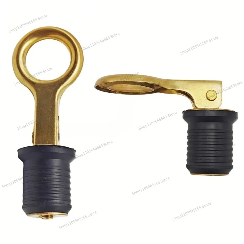 For 1-inch 1.25-inch Brass Marine Expansion Drain Plug, Deck Sealing Plug, Yacht Marine Hardware Accessories