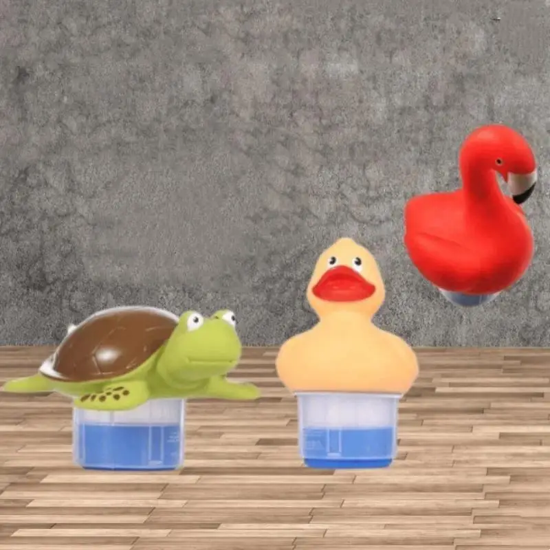 Turtle Pattern Floating Pool Chlorine Tablet Dispenser 1Pcs Chemical Holder for Outdoor Swimming Pool Hot Tub