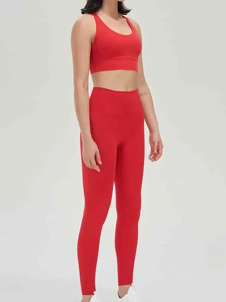 Dupla Face Lixamento Cruz Voltar Sports Bra, Yoga Bra, à prova de choque Reunidos, Fitness, Novo