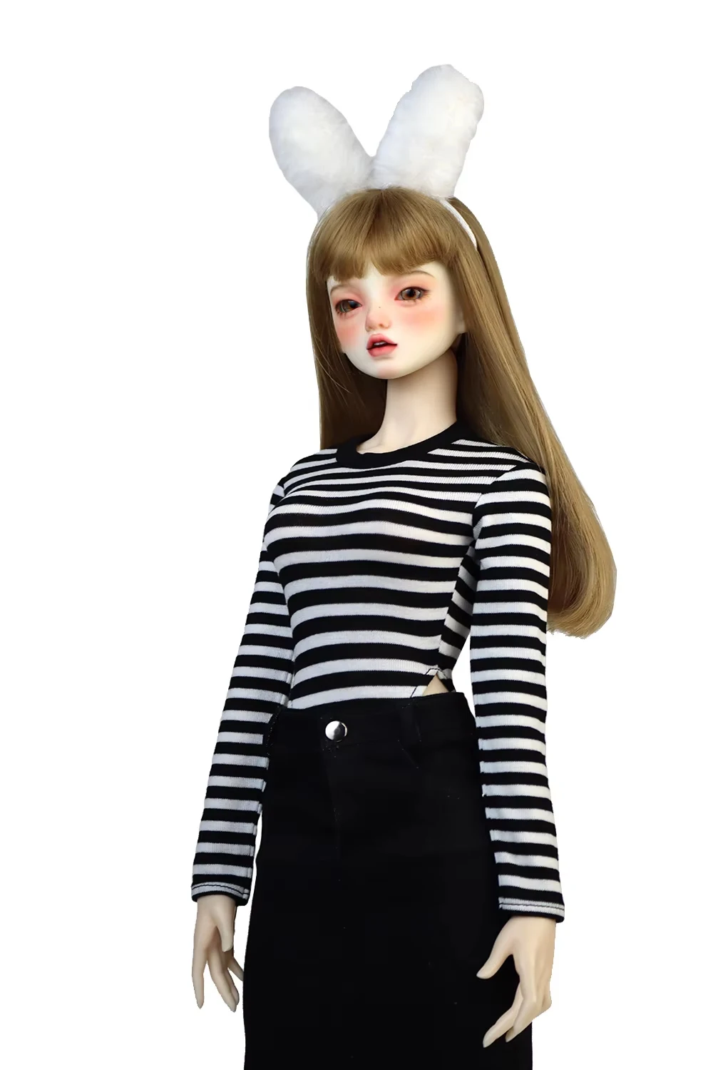 58-60cm BJD Doll Clothes 1/3 DD SD Fashion Denim Jacket, Drawstring Denim Shorts Gift for Girls