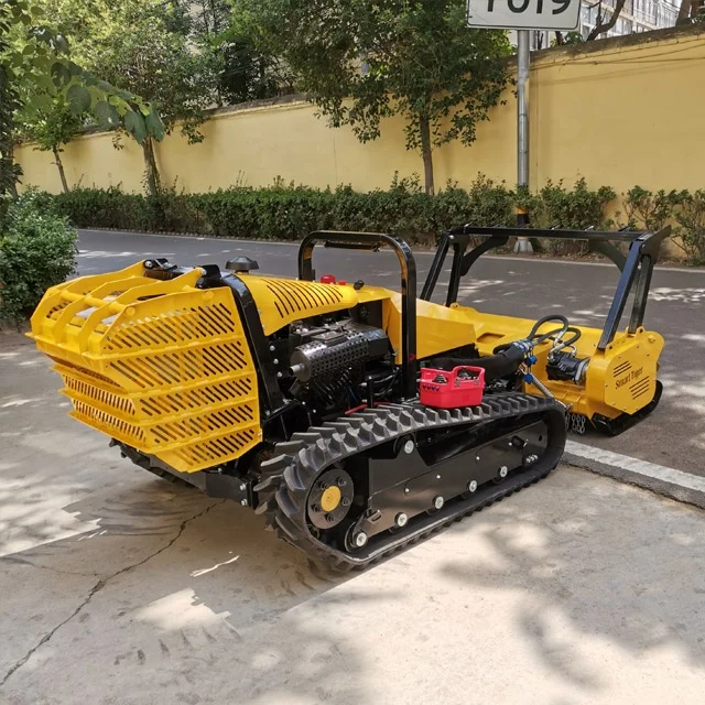 Diesel Crawler Remote Control Slope Mower Robotic Brush Cutter for River Embankment Reservoir Side Grass Clearing