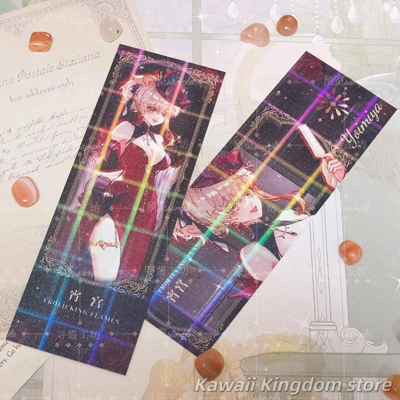 Genshin Impact Naganohara Yoimiya Anime Figuur Acryl Stand Model Plaat Bureau Decor Staande Teken badge Laser ticket Polaroid