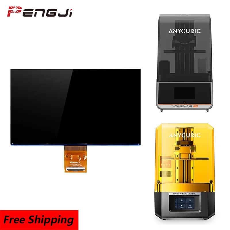 10.1 Inch LCD Screen for Anycubic Photon Mono M5s Pro/Mono M7/M7 Pro Display Replacement 3D Printer Accessories PJ3D101V8