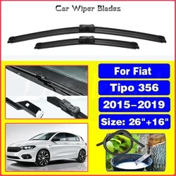 Car Wiper For Fiat Tipo 356 2015-2019 Front Wiper Blades Soft Rubber Windscreen Wipers Auto Windshield 26