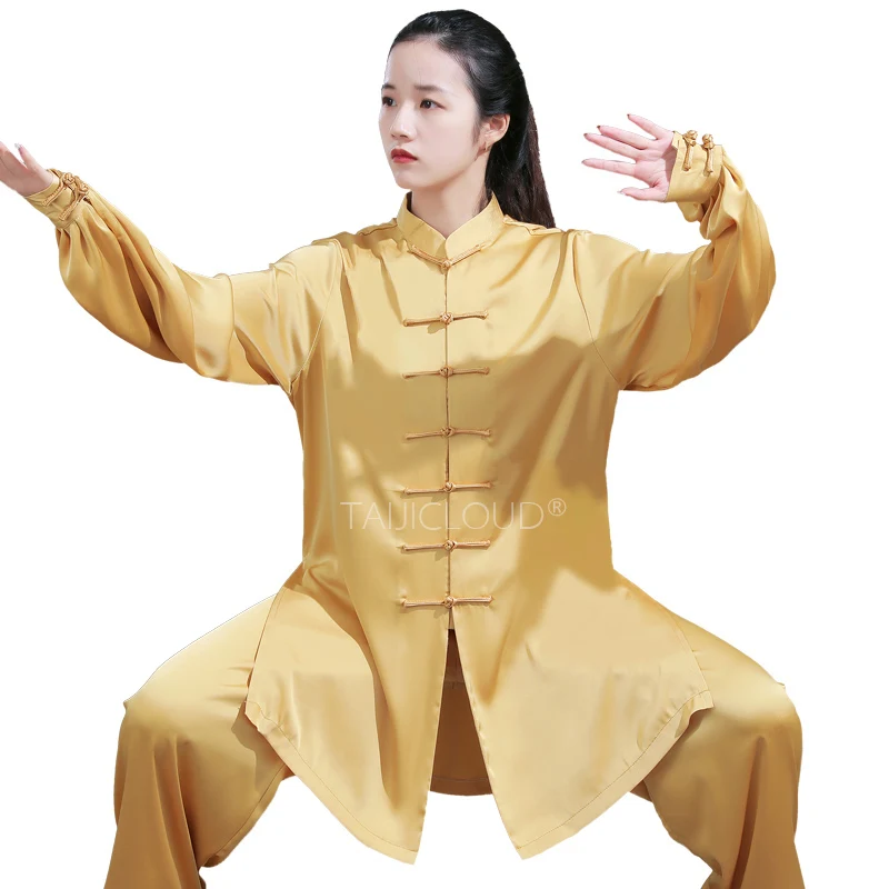 Tai Chi Suit Women's New Martial Arts Performance Suit Men's Baduanjin Tai Chi Boxing Practice Suit Spring and Autumn Suit