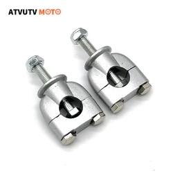 1 Pair 7/8 Aluminum Motorcycle Handlebar Risers 22mm Handle Bar Mount Clamps For CRF XR Dirt Pit Bike Motorbike Universal