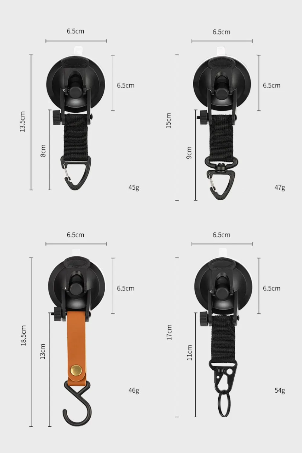 New Side Round/Triangular Car Tent Suction Cups Buckle Plastic 10 Styles Awning Anchors Outdoor Camping Hooks - Image 6