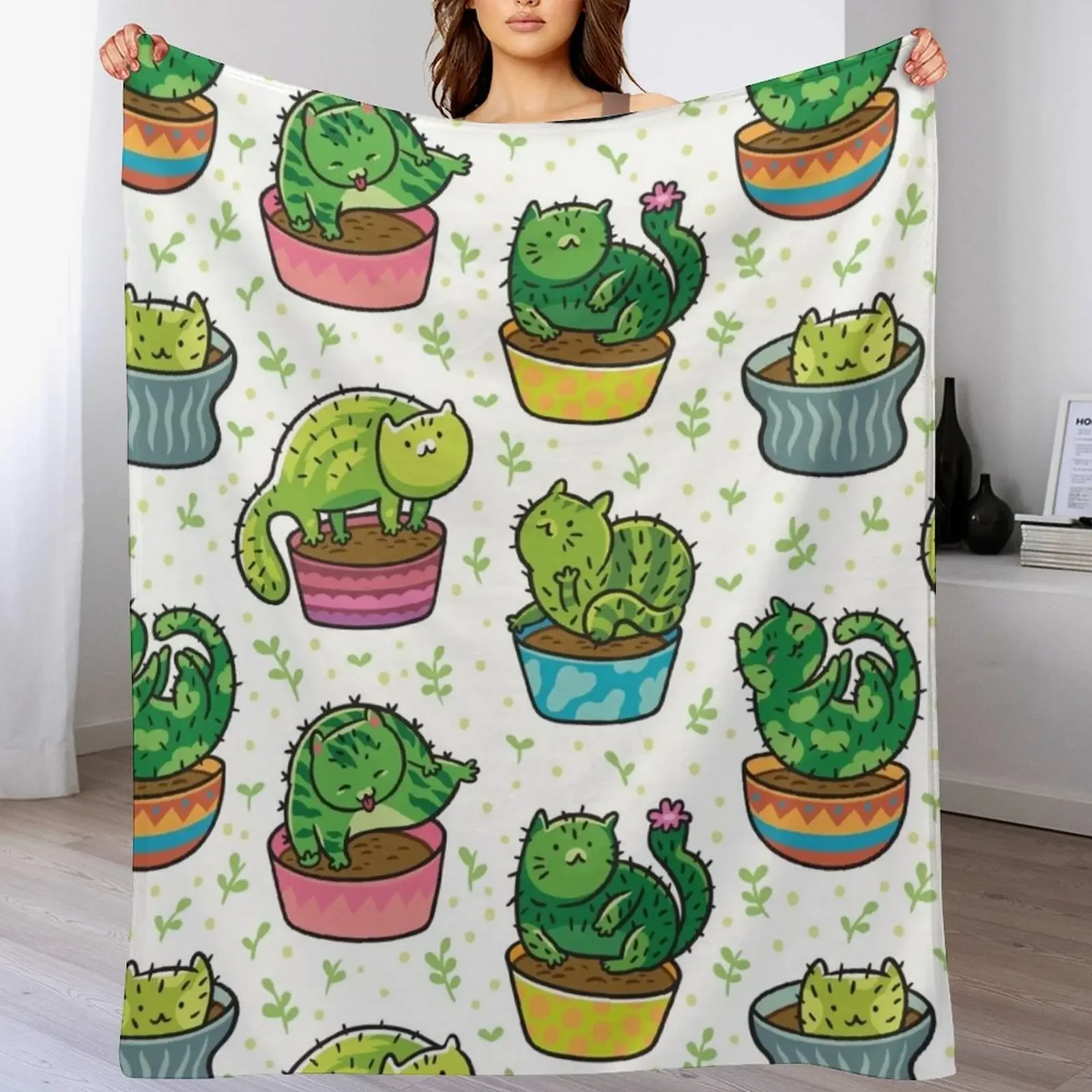 

Catcus Throw Blanket Baby Thermal Nap Hairys Blankets