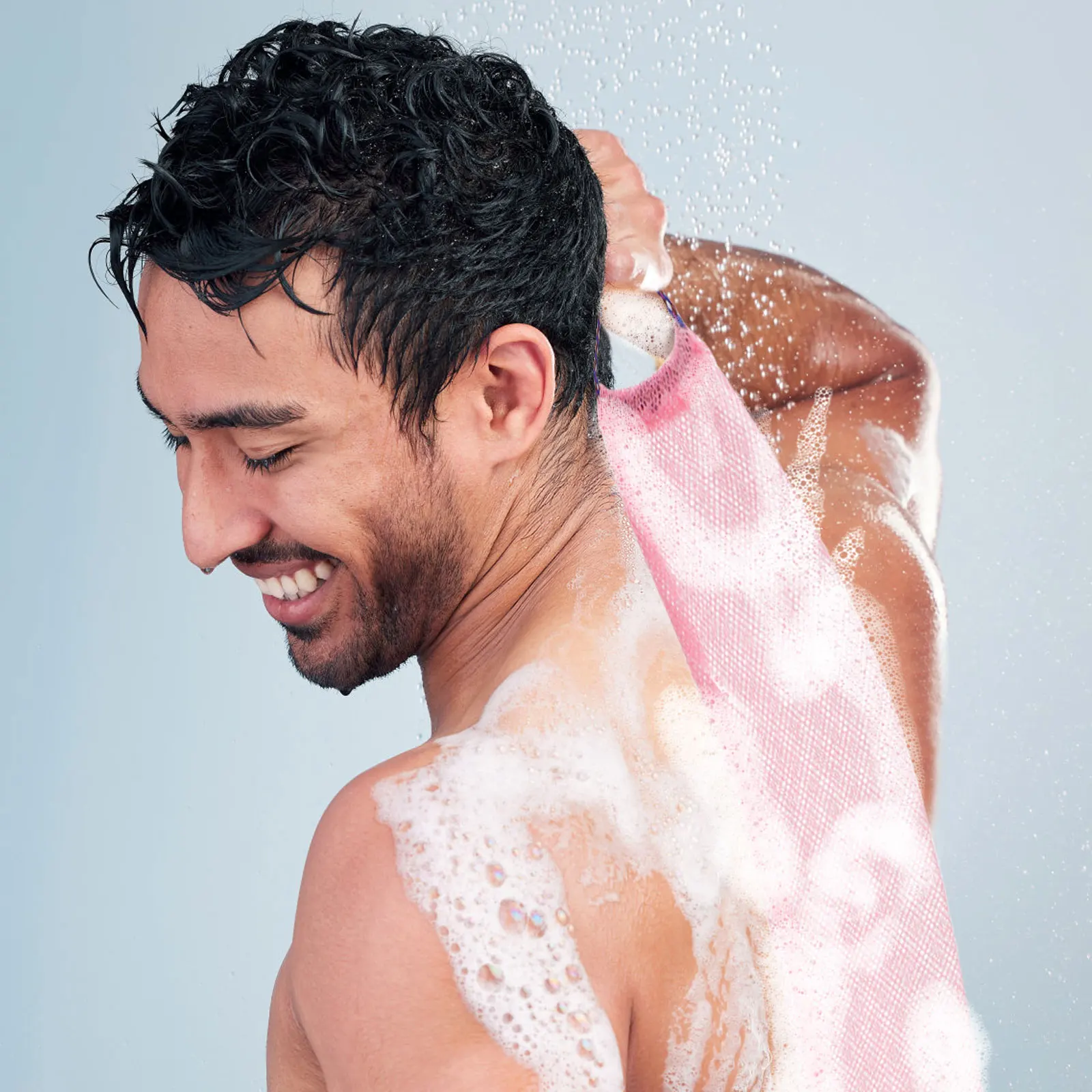 

4Pcs Back Exfoliating Tool Strong Decontamination Lightweight Foldable Bathing Washcloth for Elderly and Travel