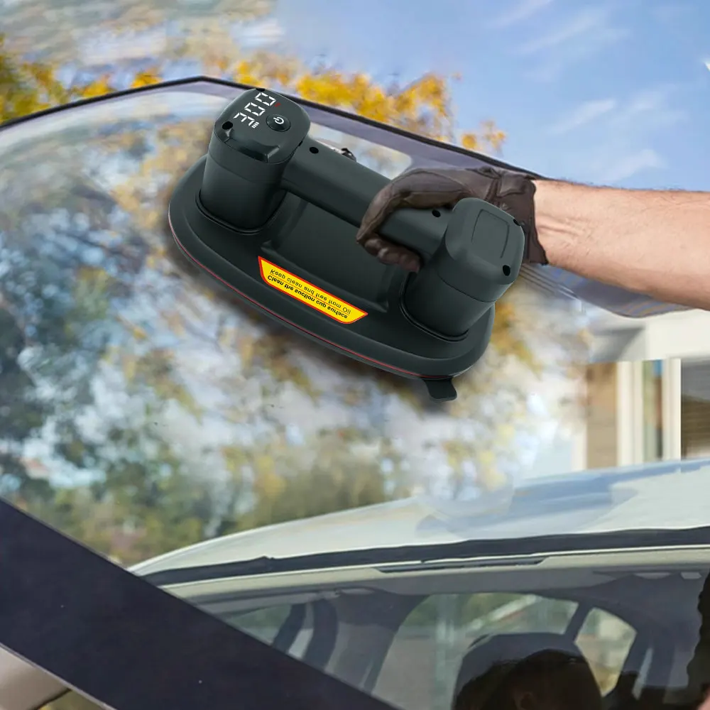 300KG vacuum adsorption suction cup.P9 double motor power sucker. Oval-shaped appearance. USB charging. Move tiles, granite, etc