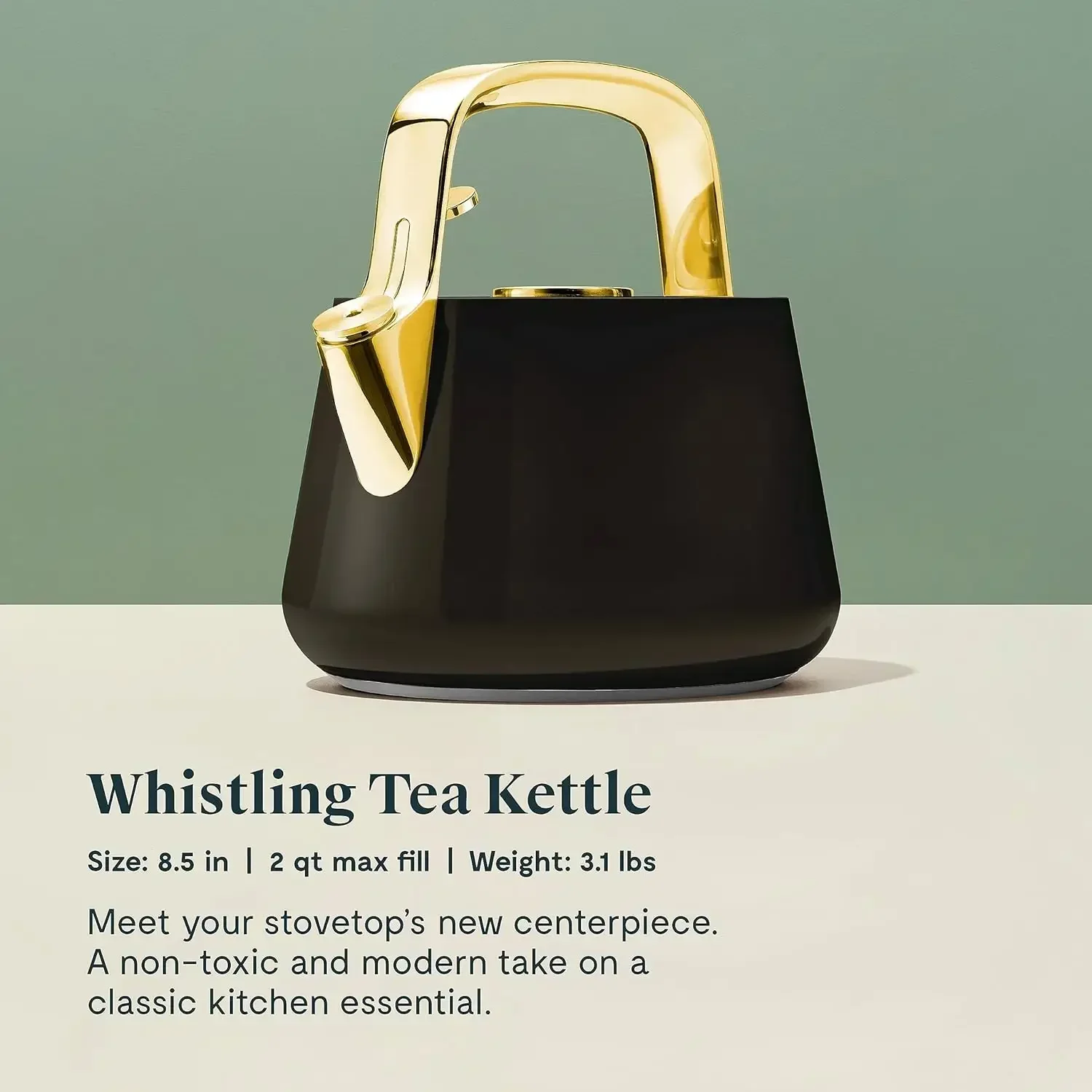 Hot SalesCaraway Tetera con silbido de 2 cuartos - Tetera duradera de acero inoxidable - ebullición rápida