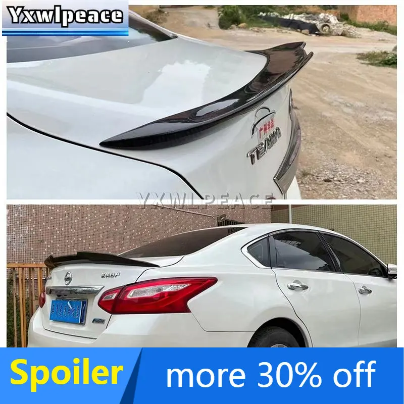 

For NISSAN Altima Teana 2016 2017 2018 High Quality Carbon Fiber/FRP Rear Trunk Lip Spoiler Trunk Wing Car Accessories