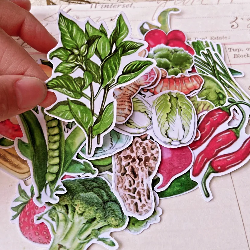 Vegetable Fruits Sticker DIY Craft Scrapbooking Album Journal Happy Planner Decorative Stickers