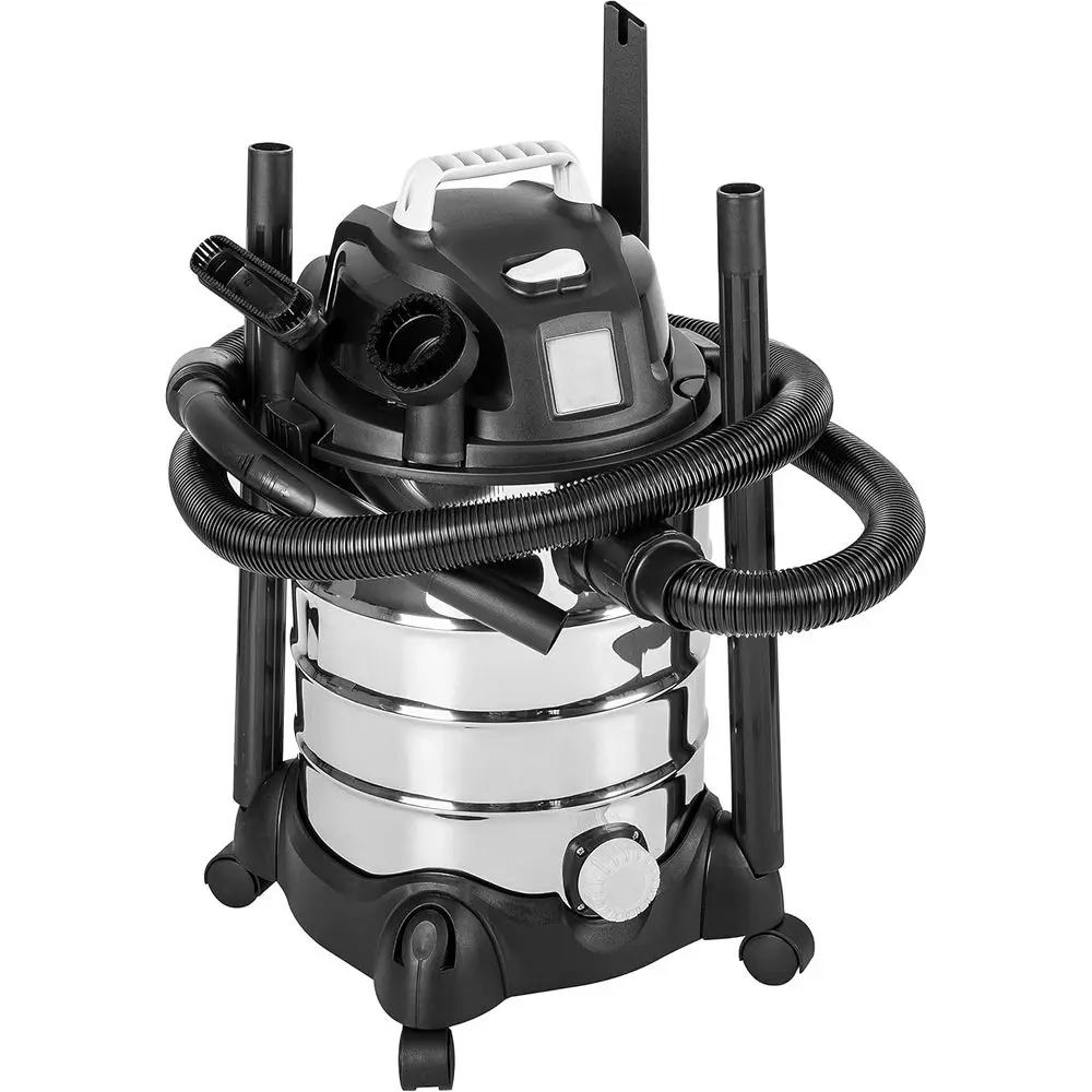 

6 Gallon 3.5 HP Stainless Steel Wet/Dry Shop Vacuum Cleaner with Filter, Grey/Black
