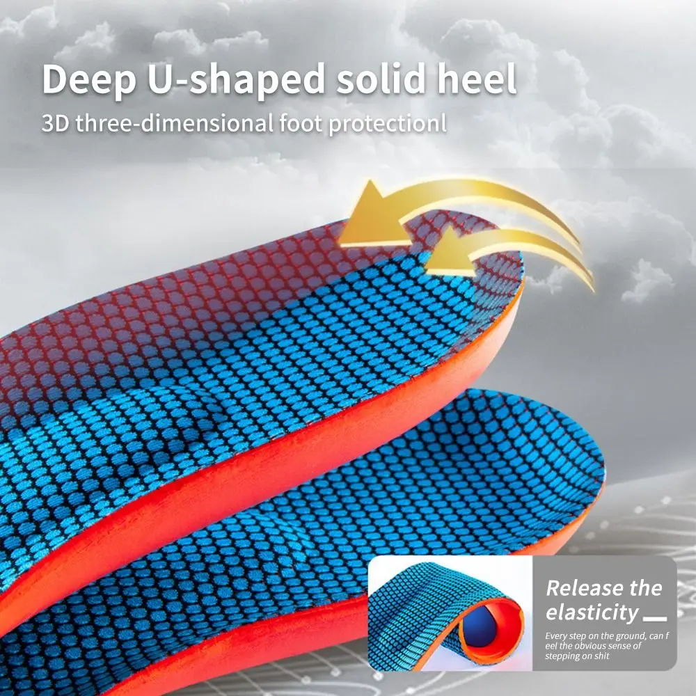 Running Shock Absorbing Breathable Cushion Anti-Slip Arch Orthopedic Insole Massage Foot Pad Arch Support Insoles - Image 5