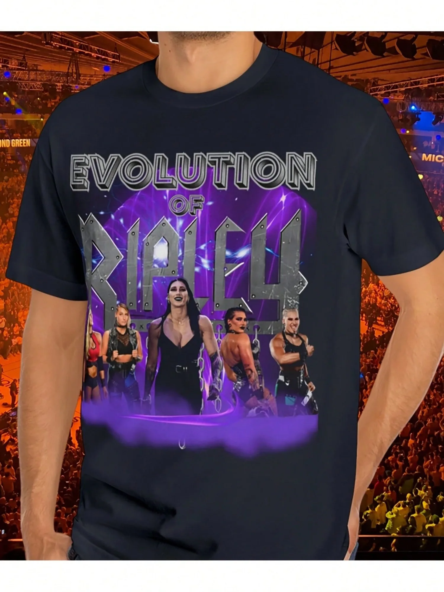 تي شيرت Rhea Ripley Evolution of Mami Wrestling بتصميم يوم الحكم هدية للرجال