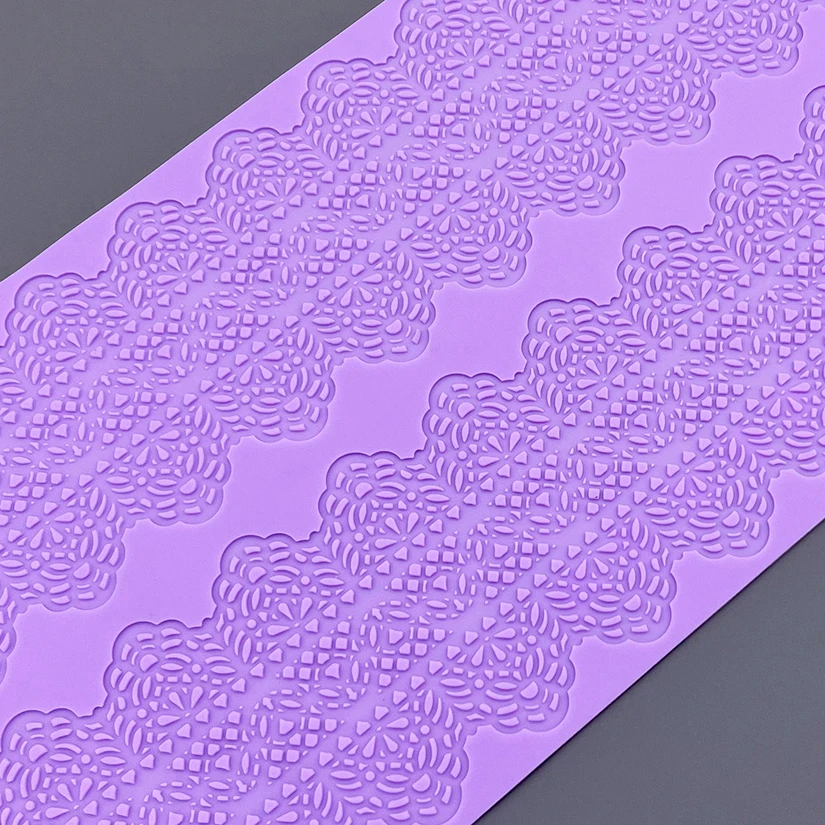 Silicone Mat To Create Sugar Lace Fondant Cake Decorating Tools Baking Mat Embossing Gum Paste Mold CT-405