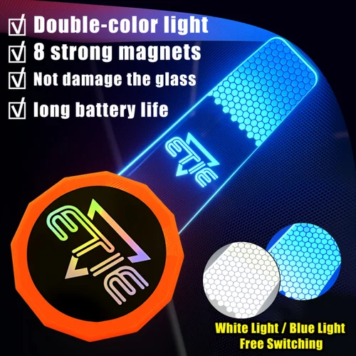 Imagen 2 del producto Herramientas de tinte de ventanilla de coche, lámpara de corte de película de luz cálida de alto brillo, película Solar de vidrio, luz de relleno de carga magnética especial Pr