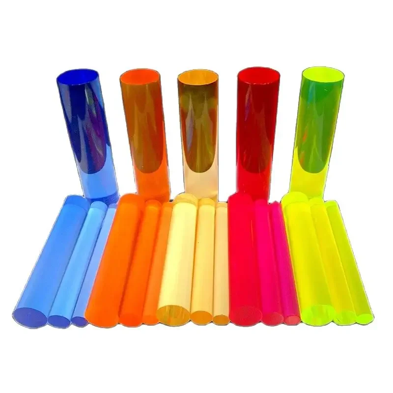 Barre ronde en acrylique, plastique le plus récent