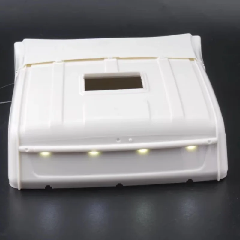 LESU Parts Cab Abs Topline Roof W/ Led Lights For 1/14 Tamiya Tractor Truck Remote Control R620 R470 Cabin RC Model TH11495