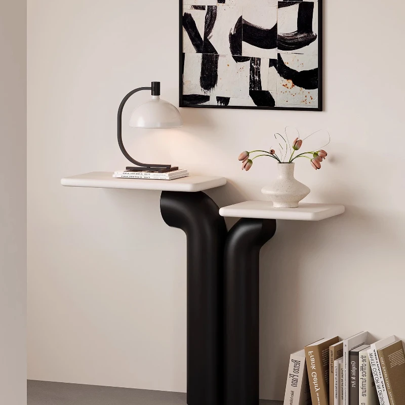 

Light luxury entrance table ultra-narrow creative entry Italian entrance desk case living room aisle corridor Internet celebrity