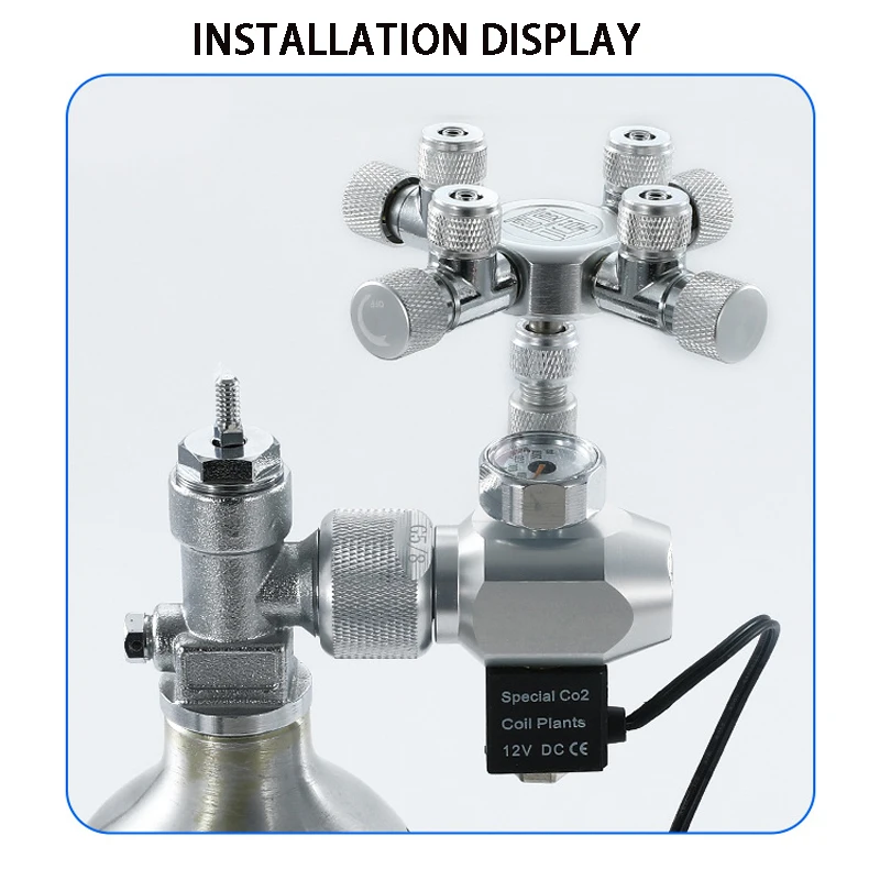 Аквариумный шунт CO2, регулятор CO2, многоходовой шунтирующий регулирующий клапан из алюминиевого сплава, многоходовой шунт CO2, 2-6 шунтов,