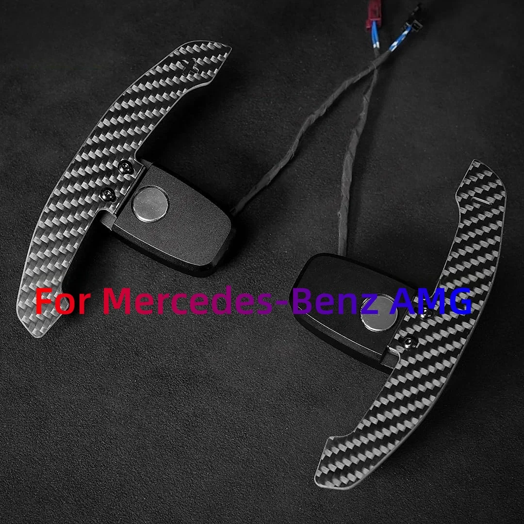

For Mercedes-Benz AMG Magnetic Paddle Shifter Compatible Steering Wheel Carbon Fiber Paddle Extension (1 Set (BC2 Model))
