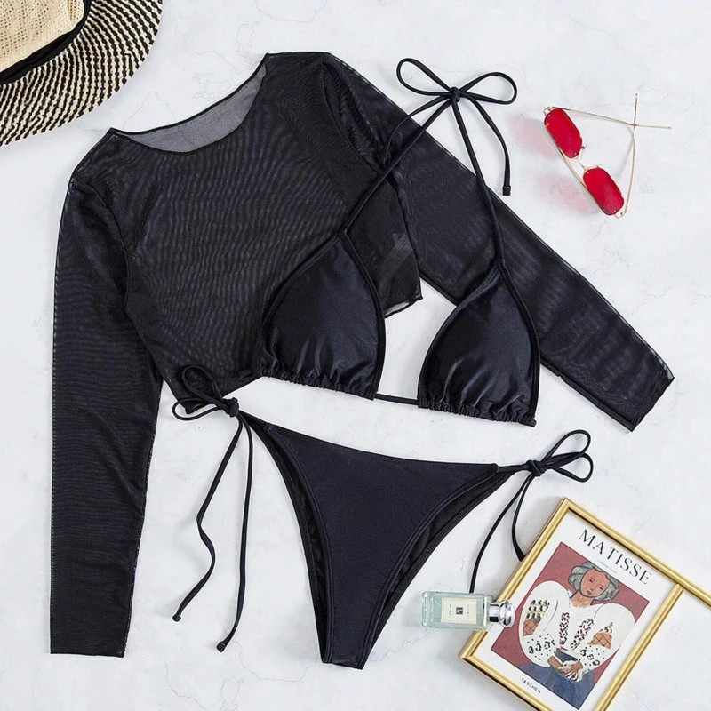 

2026 Sexy Bikinis Female Swimsuits Women Three-Piece Swimwear Beach Swimming Wear Bathing Suits Brazilian Bikini Set Pool Bather