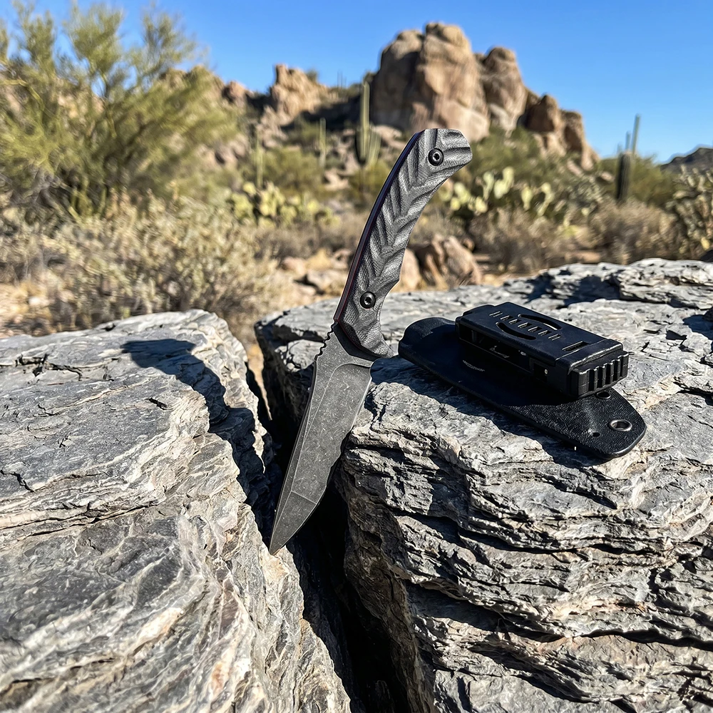 Outdoor Adventure With No Backpack - Cuchillo EDC de Hoja Fija de