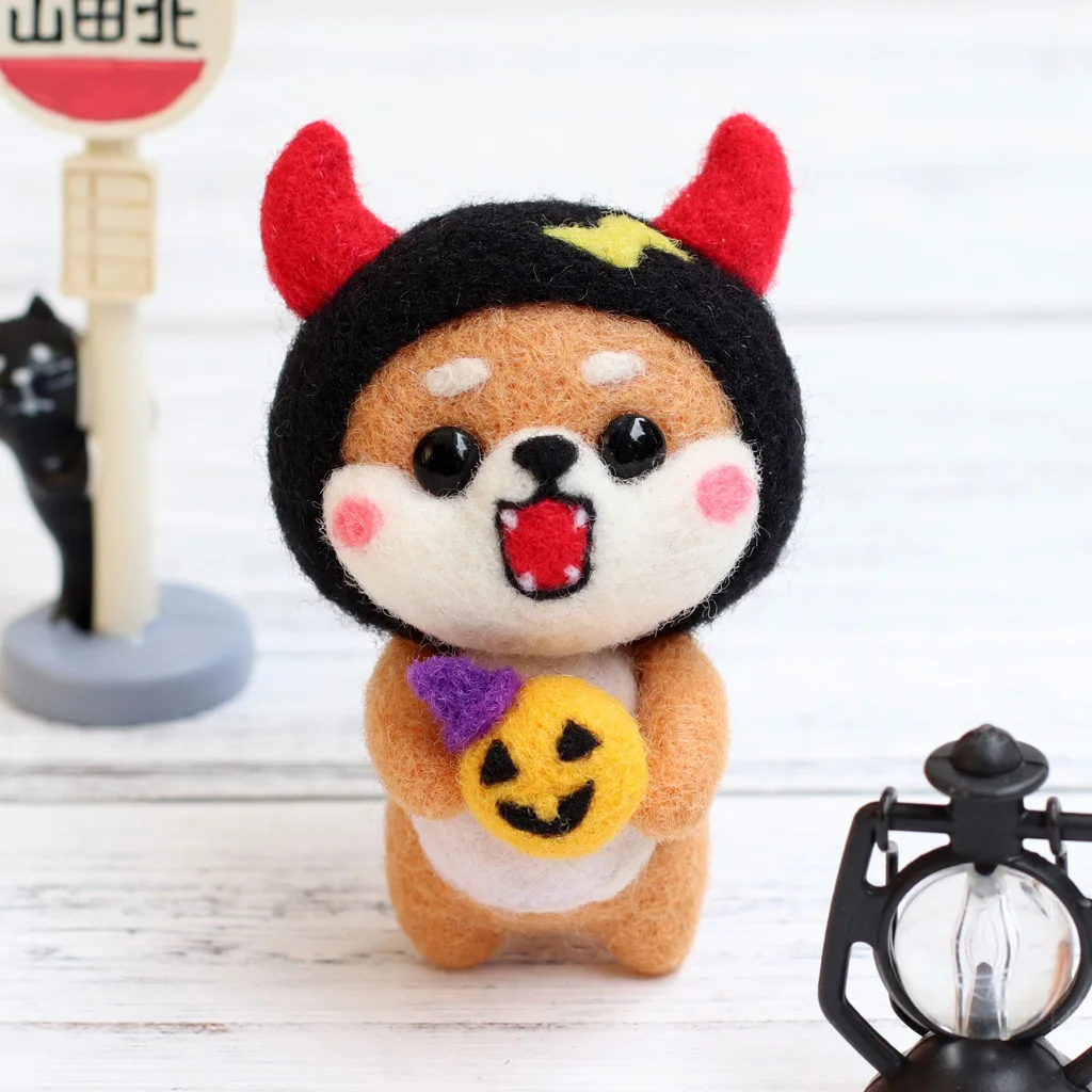 Wool Felt Poke Poke Music Production DIY Material Bag Plush Doll Set Combination Material Bag English Instruction Manual