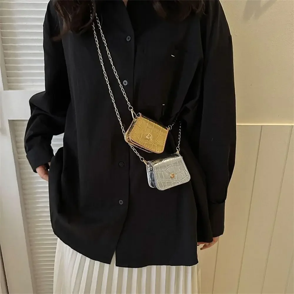 PU Crossbody Bags Cute Mini Versatile Shoulder Bag Chain Simplicity Handbag Women