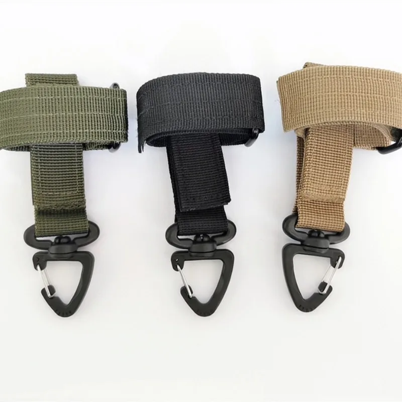 

Outdoor Tactical Multi-purpose Nylon Hook Gloves Safety Clip Climbing Rope Camping Hanging Buck for Outdoor Camping