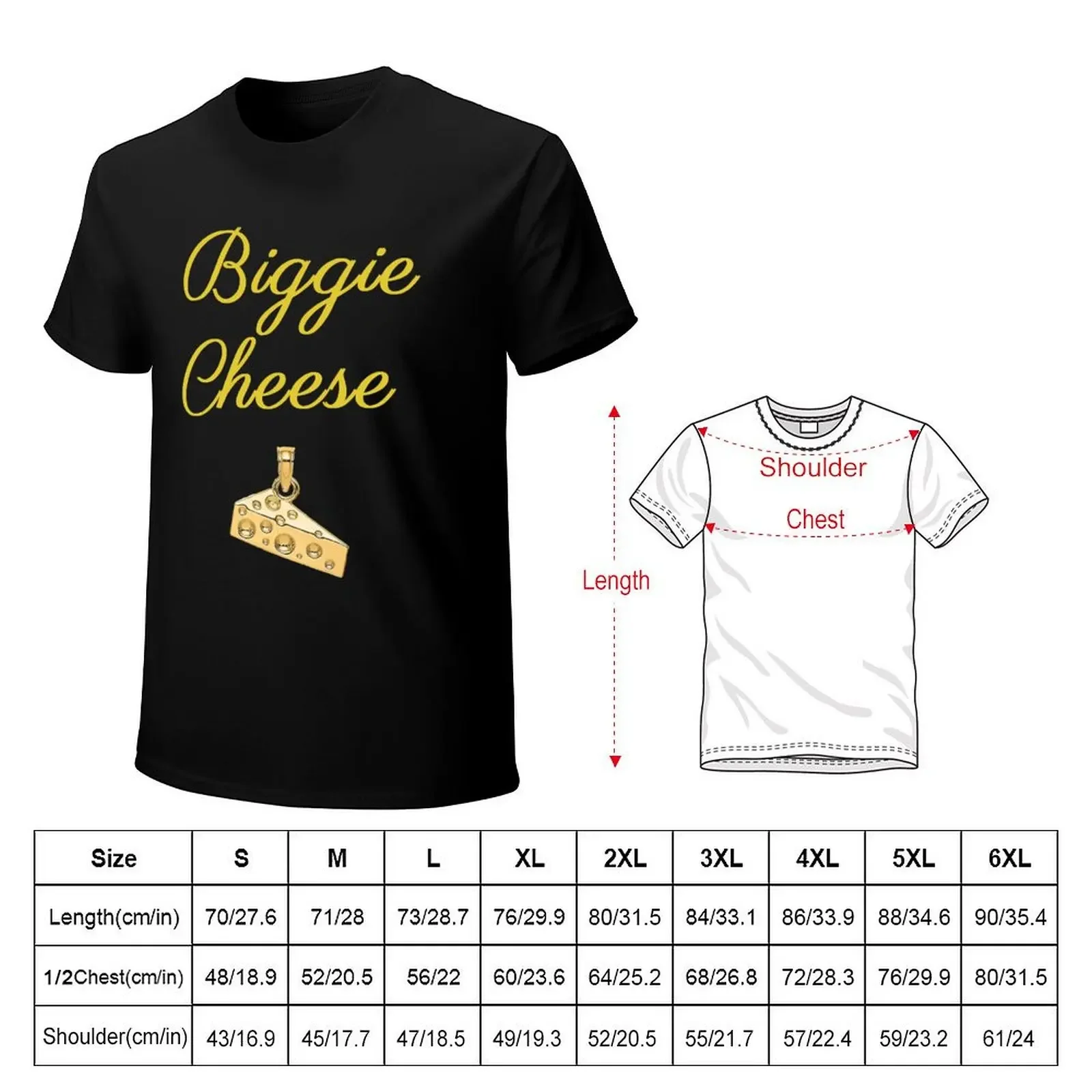 Biggie Cheese le meilleur rappeur T-shirt anime clothes Short sleeve tee shirts graphic tees t shirt for men