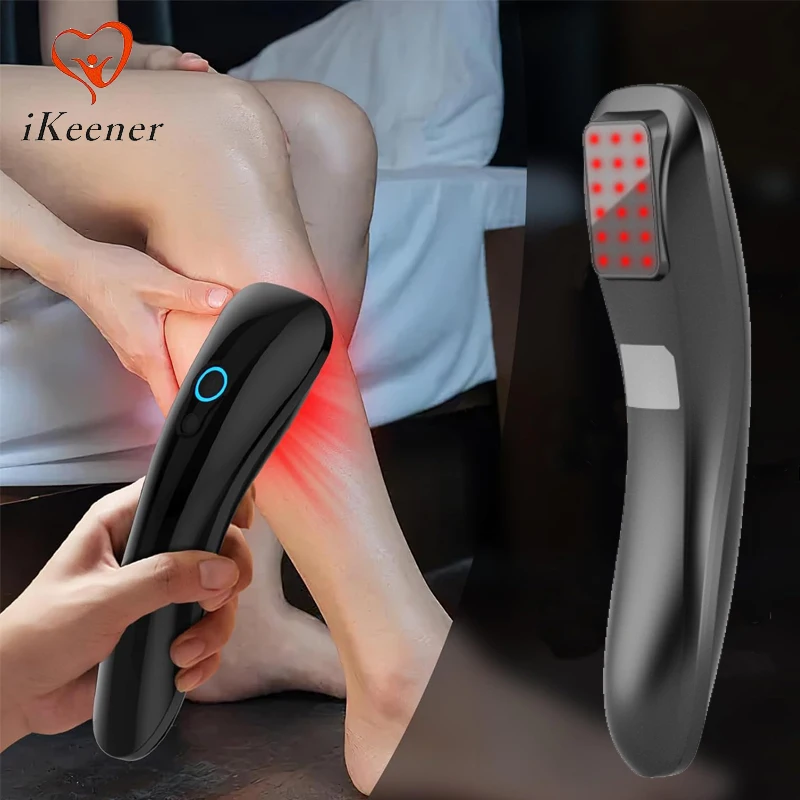 LED Red Light Laser Therapy Handheld Device 18pcs 620nm LLLT for Body Deep Tissue Joint Muscle Pain Relief Relaxation