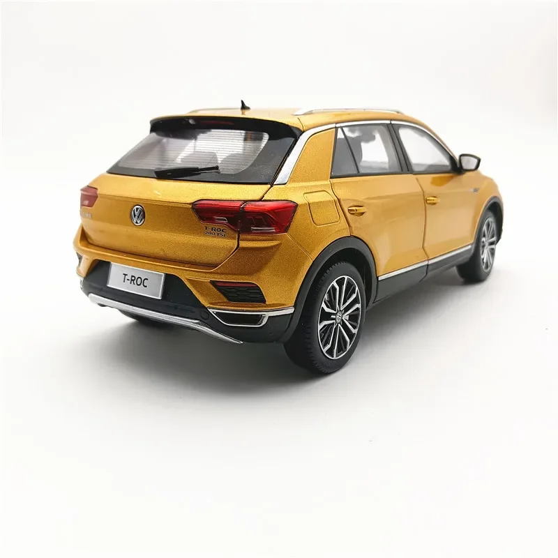 다이캐스트 1:18 체중계 FAW-Volkswagen T-ROC 2018 합금 SUV 도시 오프로드 차량 모델, 수집용 장난감 선물 기념품 전시