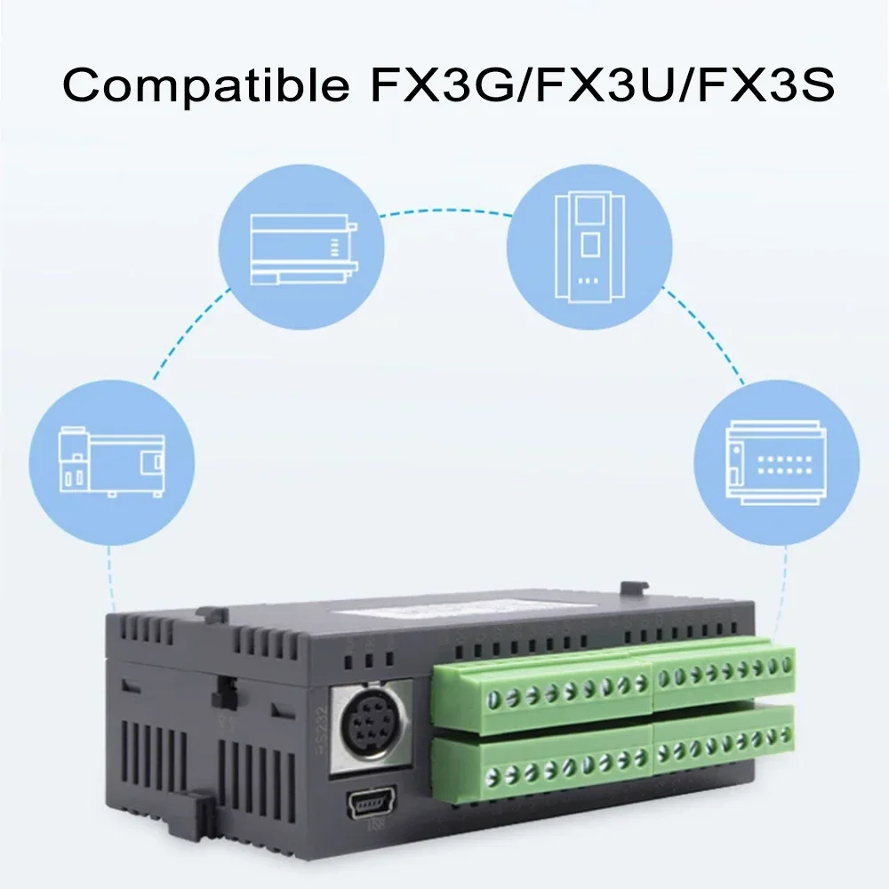 Coolmay FX3GC-16MT FX3GC-16MR FX3GC-32MT FX3GC-32MR PLC Mini Type B USB RS232 RS485 Programmable Logic Controller