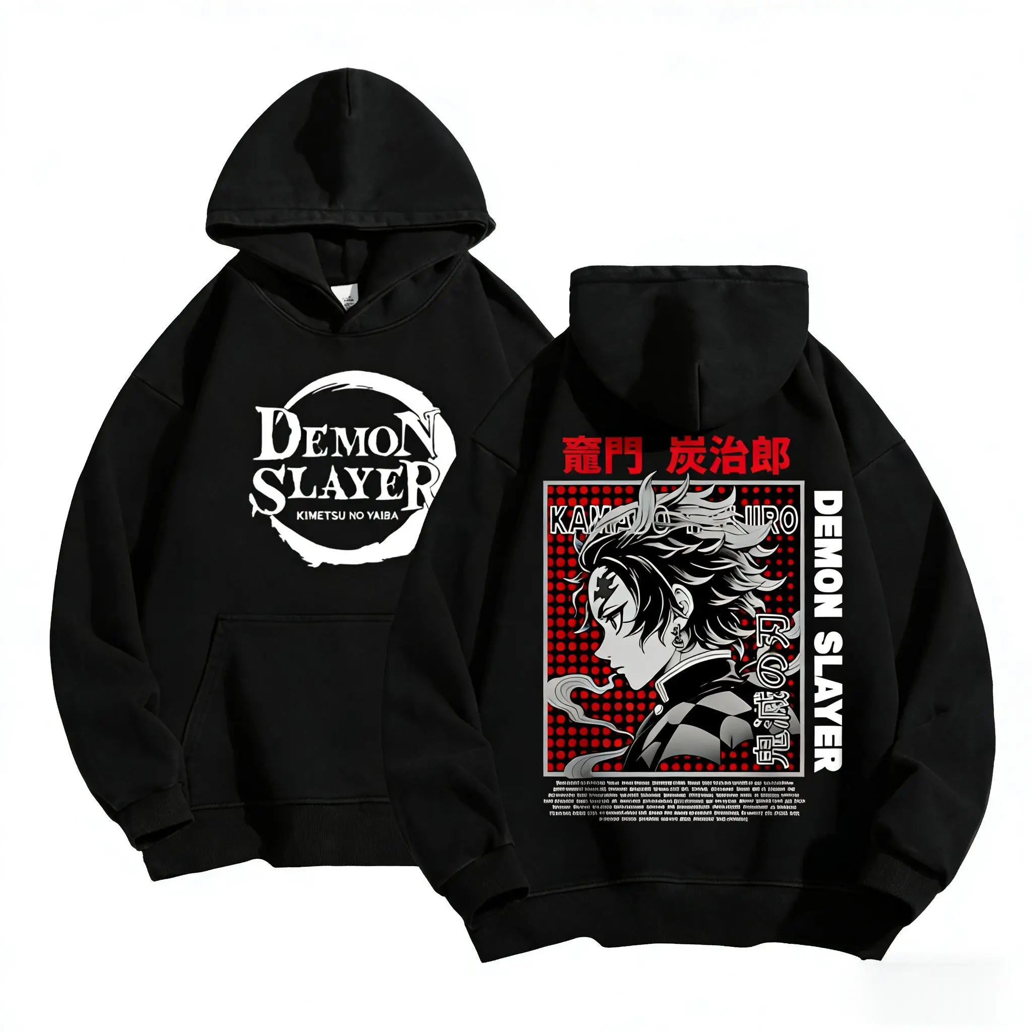 Demon Slayer Tanjiro Anime Hoodie Sweatshirt Männer Frauen 2026 Neue Casual Pullover Jacke Cartoon Grafik Druck Cosplay Streetwear